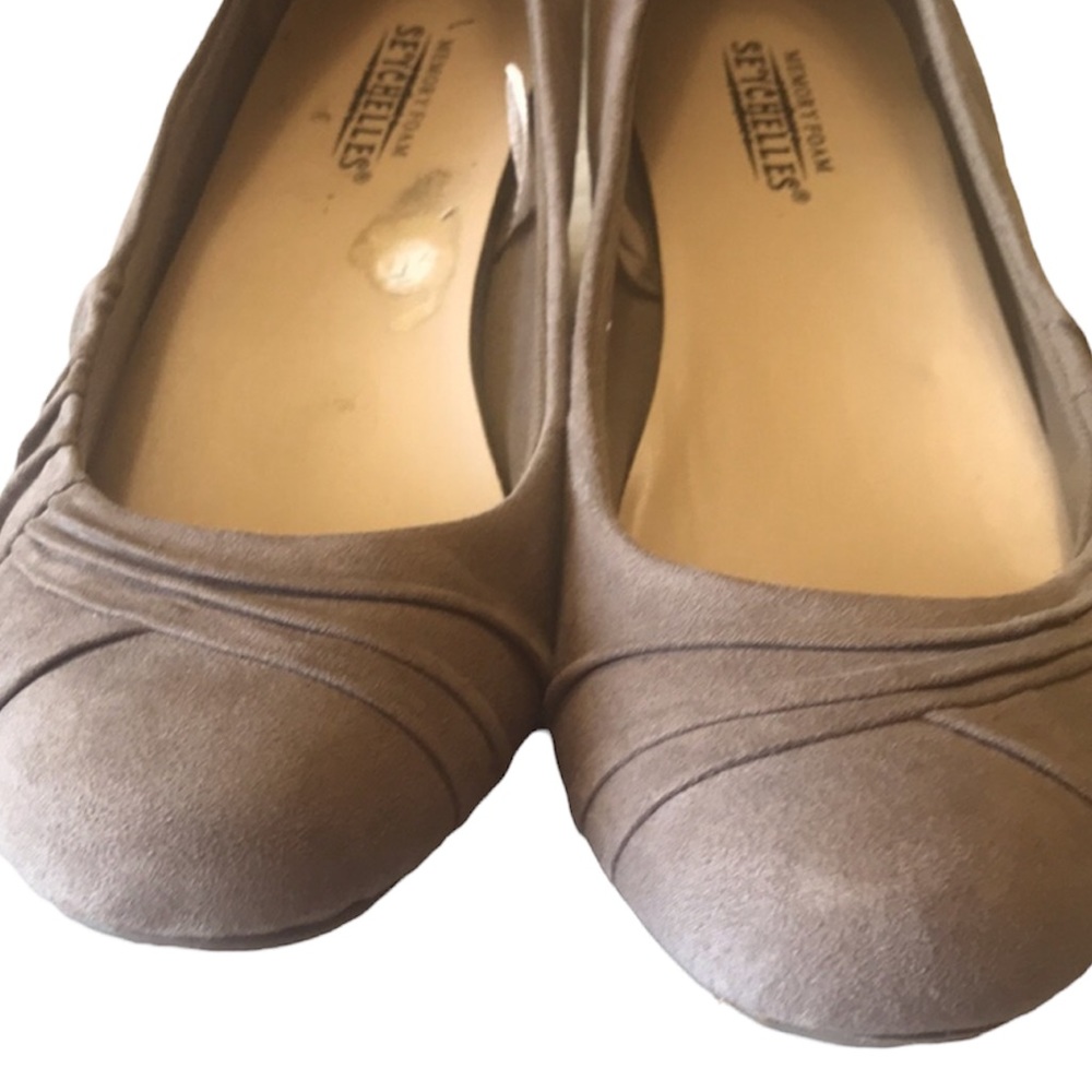 Seychelles | Women’s Tan Suede Closed Toe Wedge Shoes | Size 7